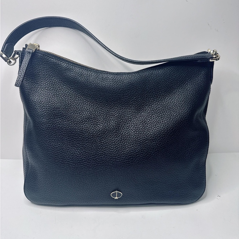 Kate Spade Cobble hill Medium Convertible Leather Messenger Shoulder Bag Black